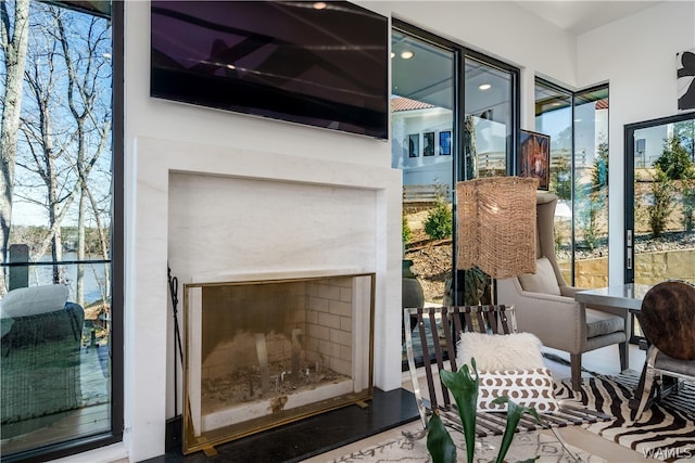 interior space featuring hardwood / wood-style floors