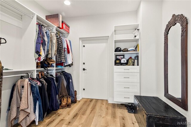 17505 Mormon Rd, Northport, AL 35475 - walk in closet featuring light wood-type flooring