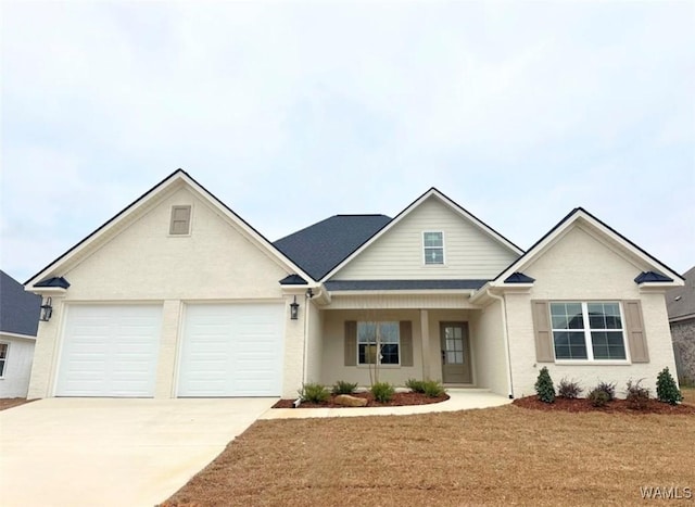 view of front of home featuring a garage