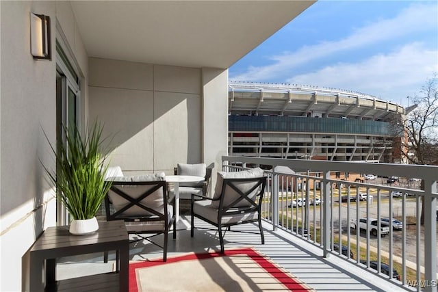 view of balcony