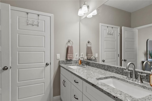 bathroom featuring vanity