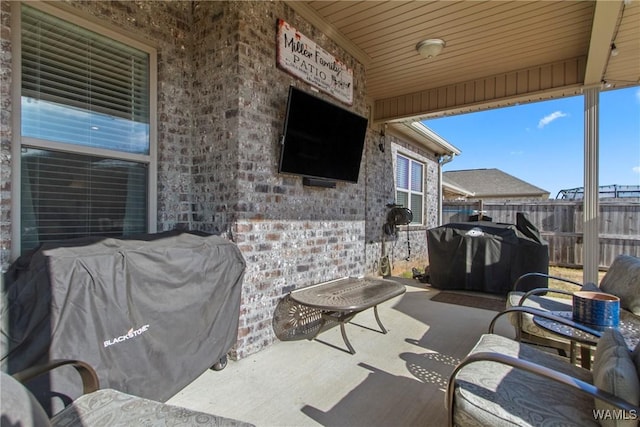 view of patio / terrace with grilling area