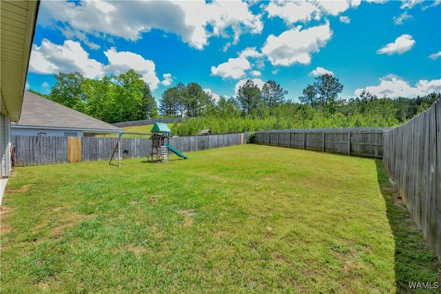 13024 Brookview Way, Northport, AL 35473 - view of yard featuring a fenced backyard and a playground
