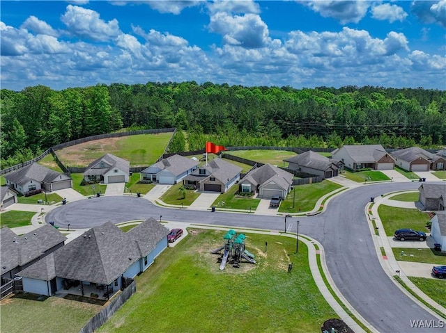 13024 Brookview Way, Northport, AL 35473 - aerial view with a view of trees and a residential view