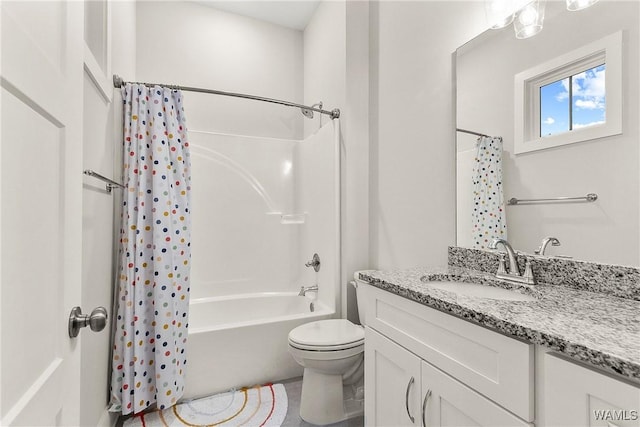 11480 Saint Joseph St, Northport, AL 35475 - full bathroom with vanity, toilet, and shower / tub combo