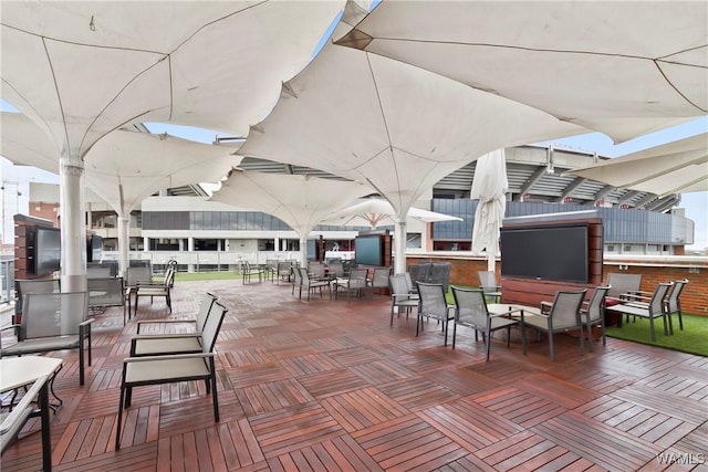 view of patio / terrace featuring outdoor dining space