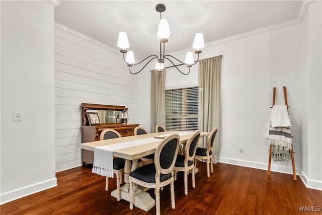 13862 Willow View Ln, Northport, AL 35475 - dining area featuring a chandelier, wood finished floors, and crown molding