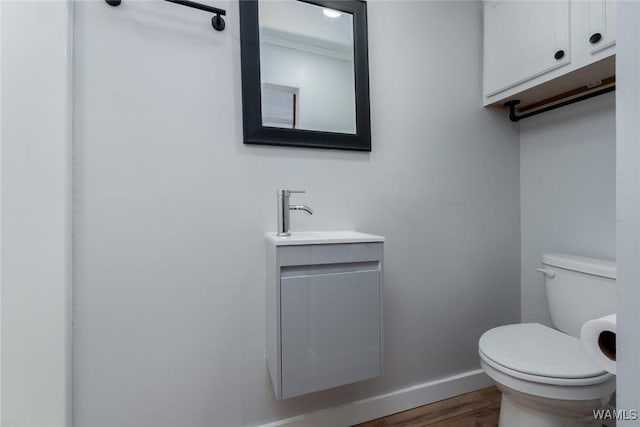11376 Kings Loop Rd, Tuscaloosa, AL 35405 - half bath with wood finished floors and vanity