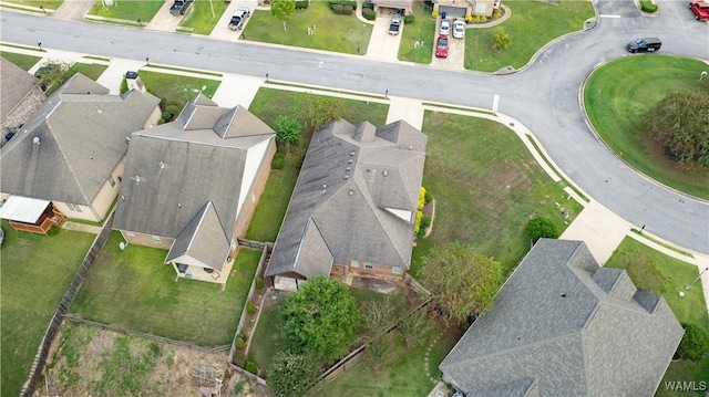 drone / aerial view featuring a residential view