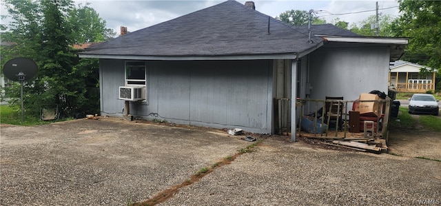 view of property exterior featuring cooling unit