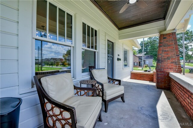 view of patio / terrace featuring a porch