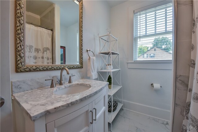 bathroom featuring vanity