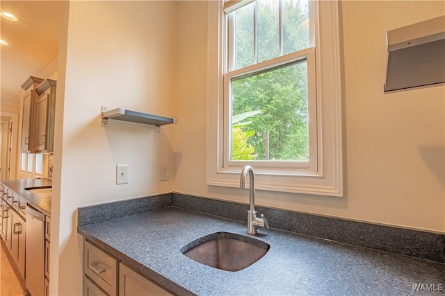 890 Founders St, Tuscaloosa, AL 35406 - kitchen featuring healthy amount of natural light, dark countertops, and dishwasher