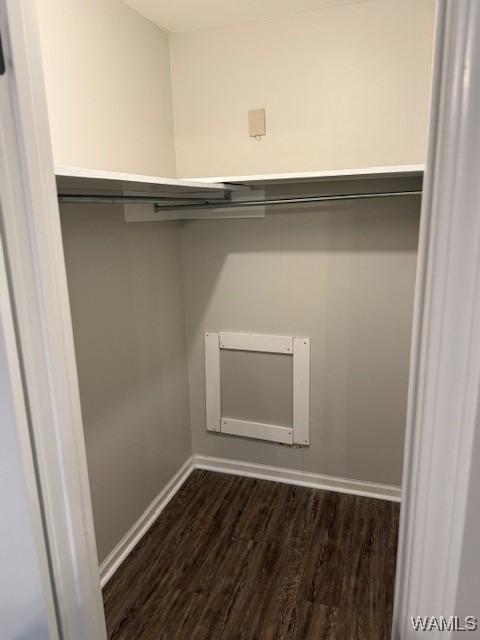 1813 Hackberry Ln Unit 10, Tuscaloosa, AL 35401 - spacious closet with dark wood-style floors and heating unit