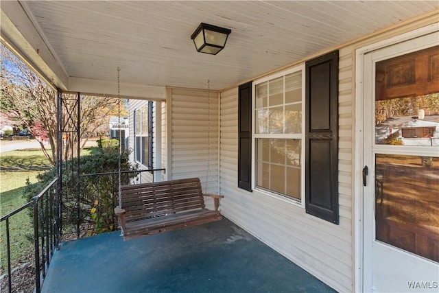 view of patio / terrace featuring a porch