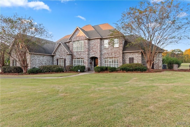 3610 Harbor Ridge Way, Tuscaloosa, AL 35406 - view of front of house featuring a front yard and stone siding