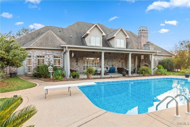 3610 Harbor Ridge Way, Tuscaloosa, AL 35406 - outdoor pool featuring a patio and a diving board