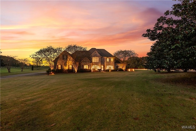 3610 Harbor Ridge Way, Tuscaloosa, AL 35406 - view of front of property with a yard and stone siding