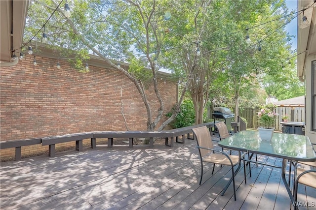 1603 Quail Run Dr, Tuscaloosa, AL 35406 - deck with outdoor dining space
