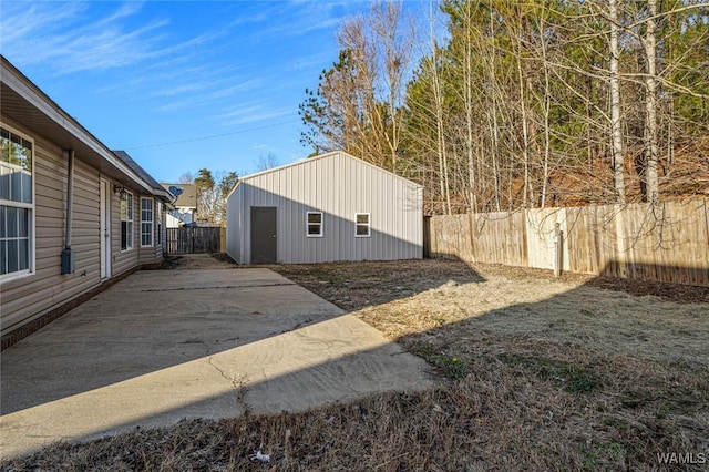 view of property exterior featuring a patio