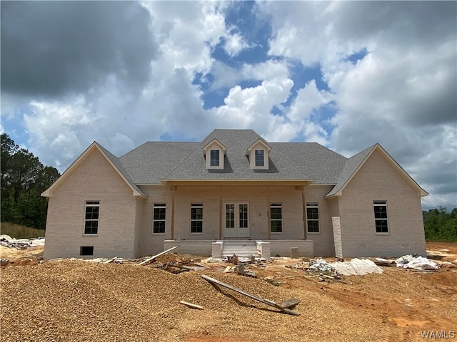 view of front of property featuring french doors