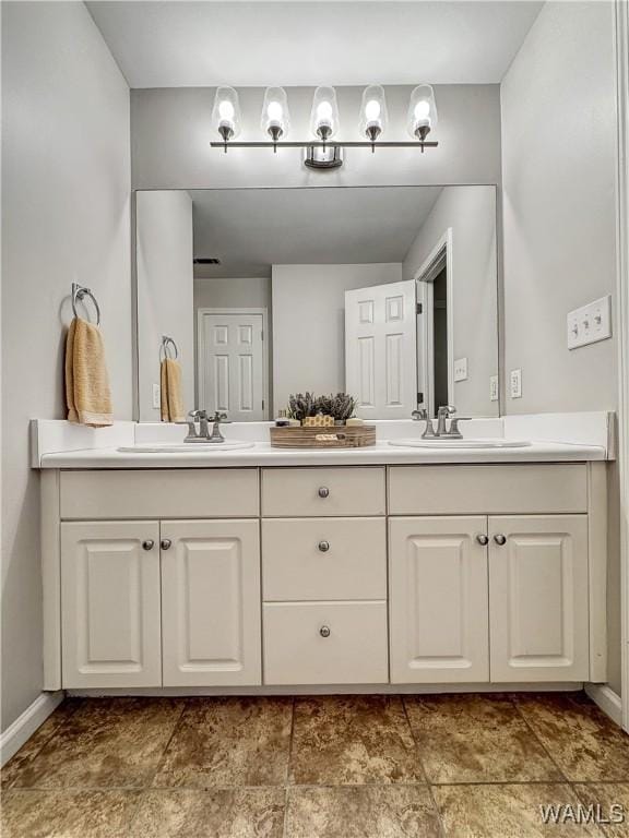 bathroom featuring vanity