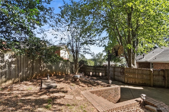 view of yard featuring a patio