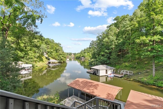 6821 Jade Pt, Tuscaloosa, AL 35406 - dock area with a water view