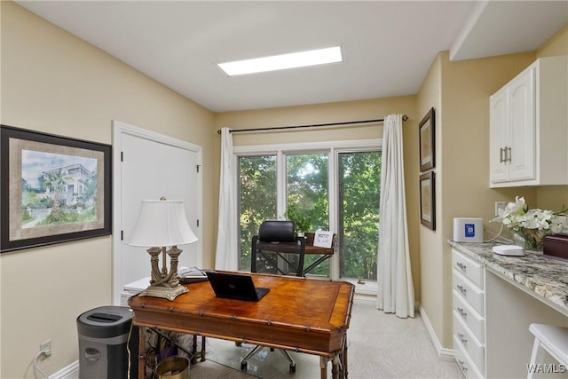 6821 Jade Pt, Tuscaloosa, AL 35406 - office space with baseboards and light carpet
