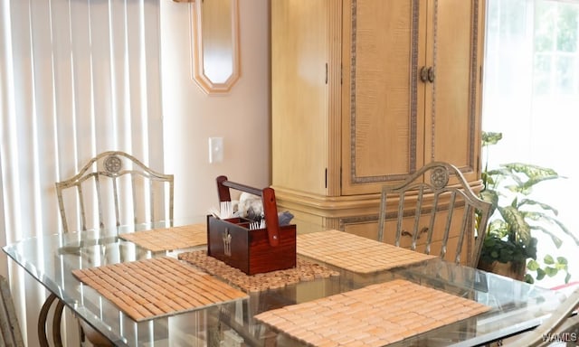 view of dining space
