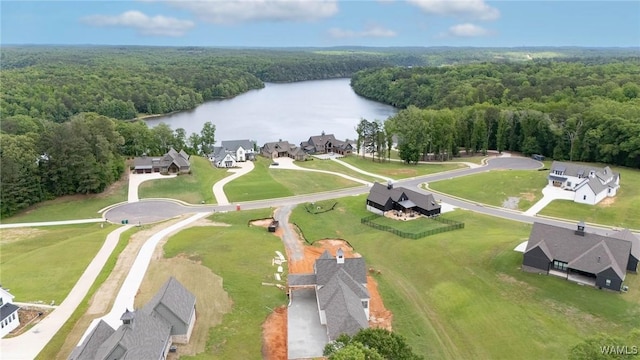 11332 Highland Lakes Pt, Northport, AL 35475 - bird's eye view featuring a water view and a view of trees