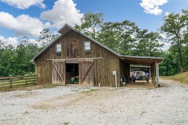 view of outbuilding