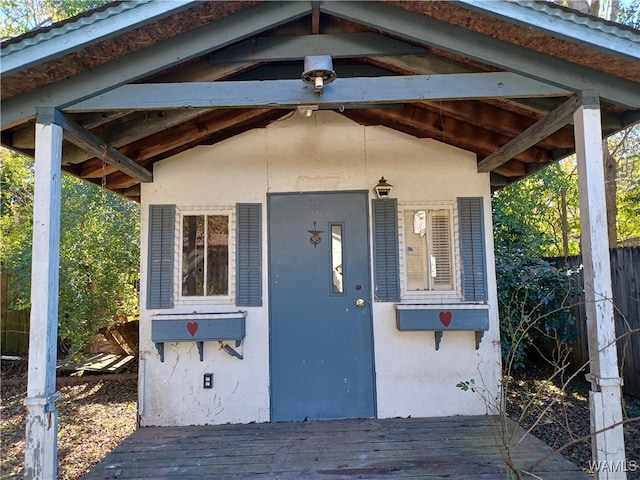 view of outbuilding