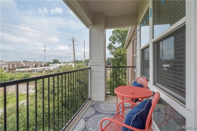 view of balcony