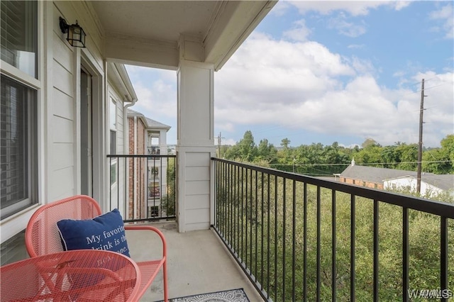 view of balcony