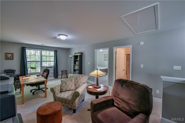 4401 Nicholas Ave, Northport, AL 35473 - carpeted office space with attic access and baseboards