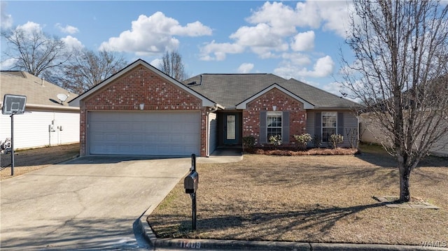 ranch-style home with a garage