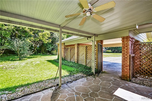 1924 Still Oaks Dr, Montgomery, AL 36117 - view of patio / terrace featuring ceiling fan