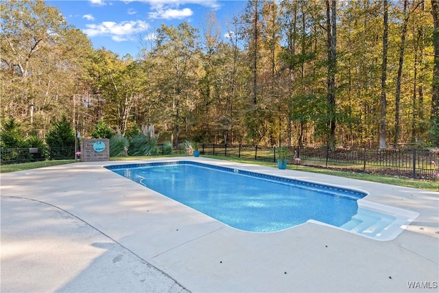 view of pool