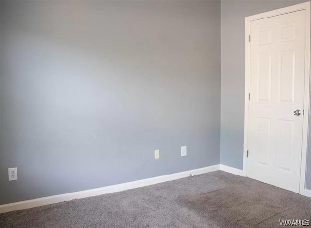 empty room with carpet flooring