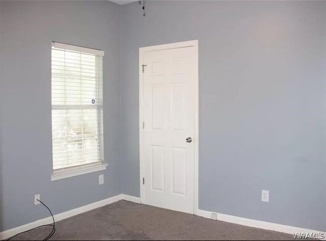 view of carpeted empty room