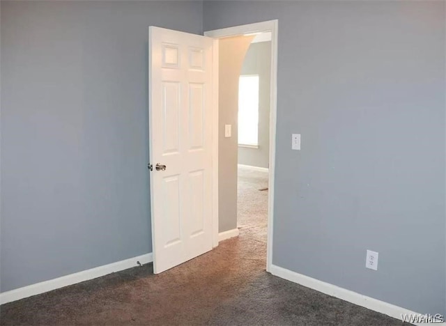 view of carpeted empty room