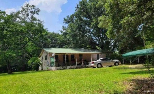 9786 Brown Rd, Bay Minette, AL 36507 - view of front of home featuring a front yard and covered porch
