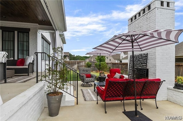 6020 Carleton Park Cir, Tuscaloosa, AL 35406 - view of patio featuring an outdoor hangout area