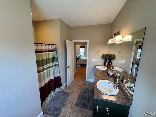 bathroom with vanity