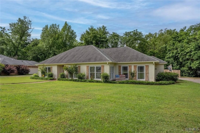 1606 Mallard Cir, Tuscaloosa, AL 35405 - ranch-style home featuring a front yard and brick siding
