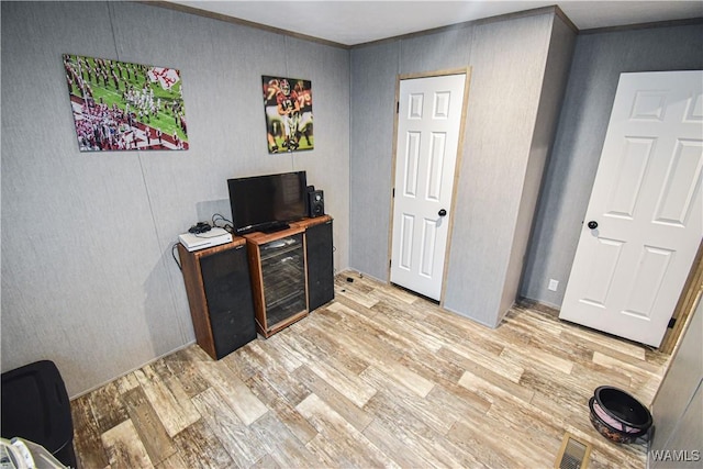 14371 Paul Mills Rd, Buhl, AL 35446 - office featuring light wood-style flooring and crown molding