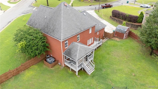 aerial view of property and surrounding area