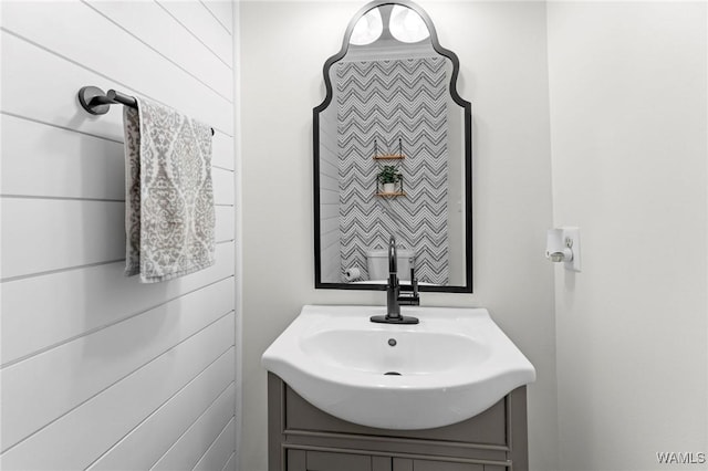 bathroom featuring vanity