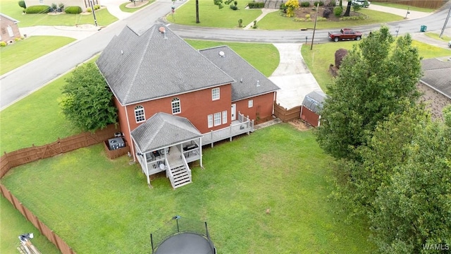 view from above of property
